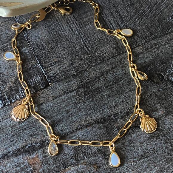 NEW FP x Luna Norte Gold Shell Anklet - Picture 4 of 7